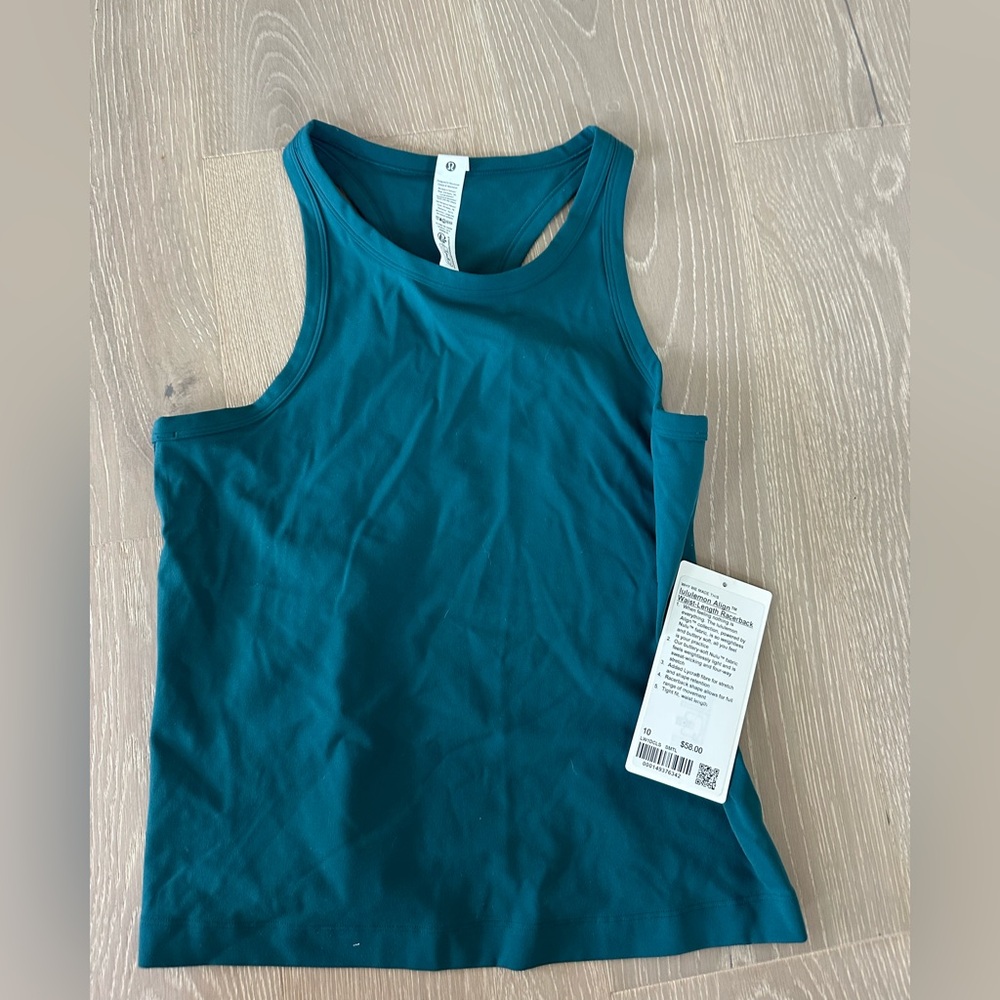 Womens Lululemon Storm Teal Align Racerback